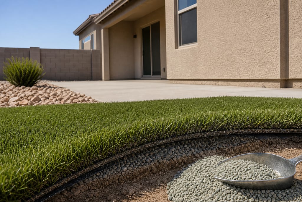 Silica sand infill photo