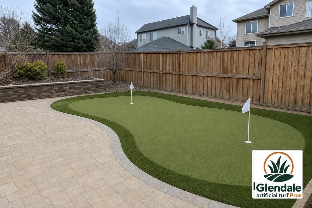 Putting green installation photo