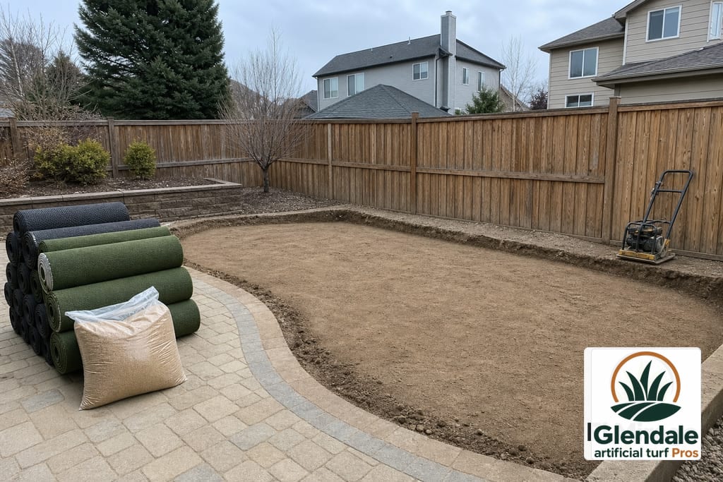 Putting green installation photo