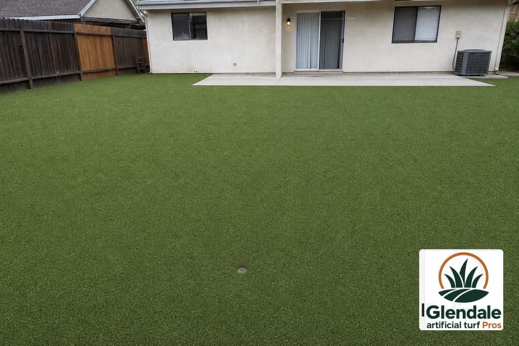 Residential Backyard Turf Installation photo