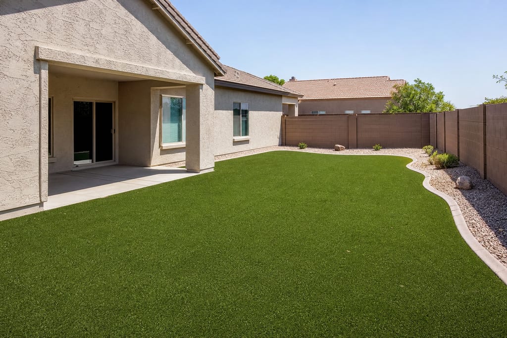 Artificial turf installation photo
