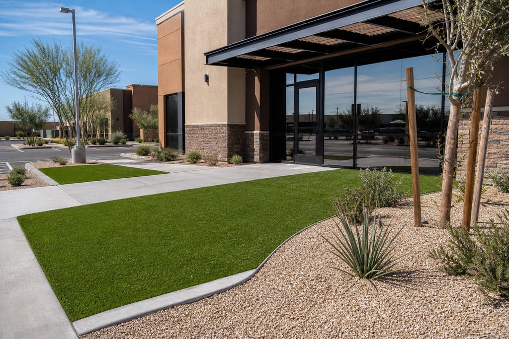 Commercial Landscape Turf Installation photo