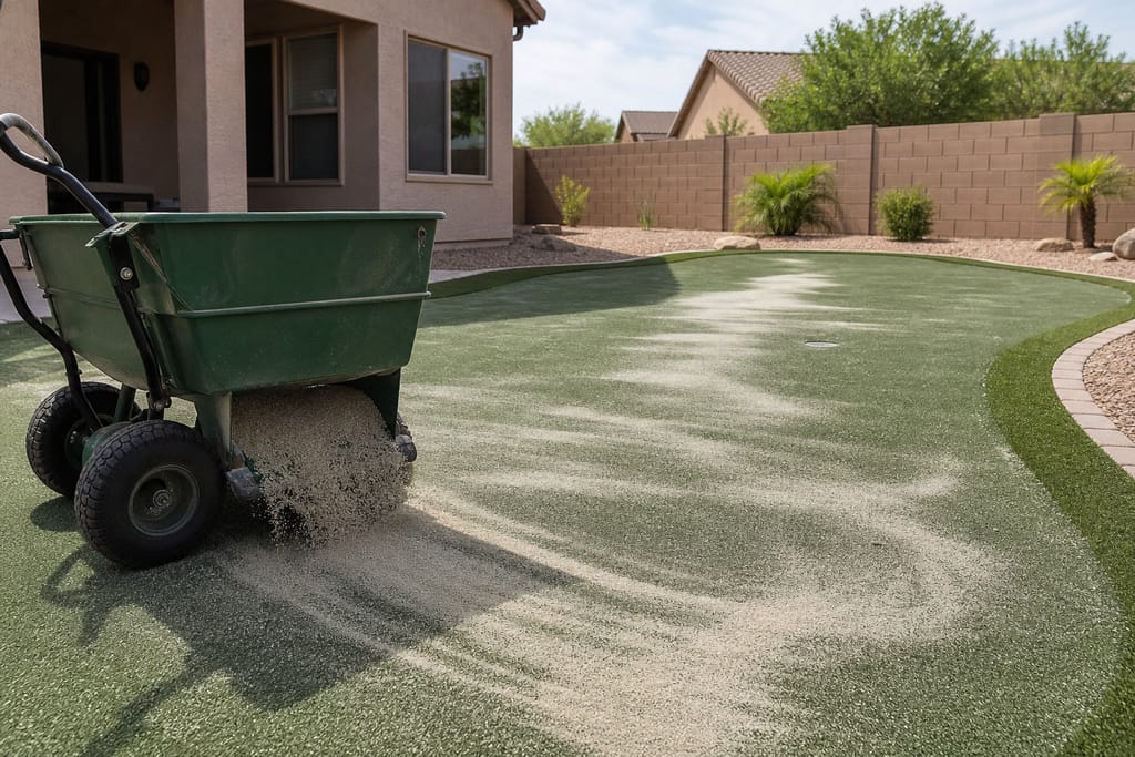 Green speed sand infill photo