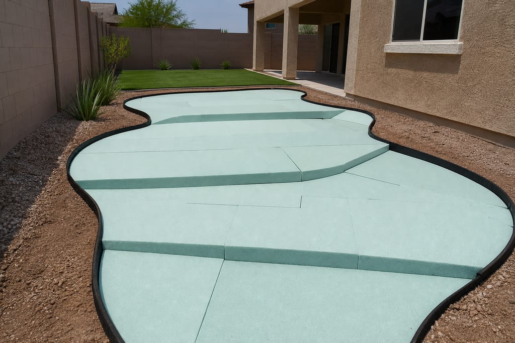Contoured sub-base foam photo