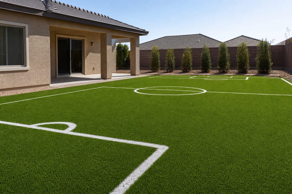 Inlaid field markings photo