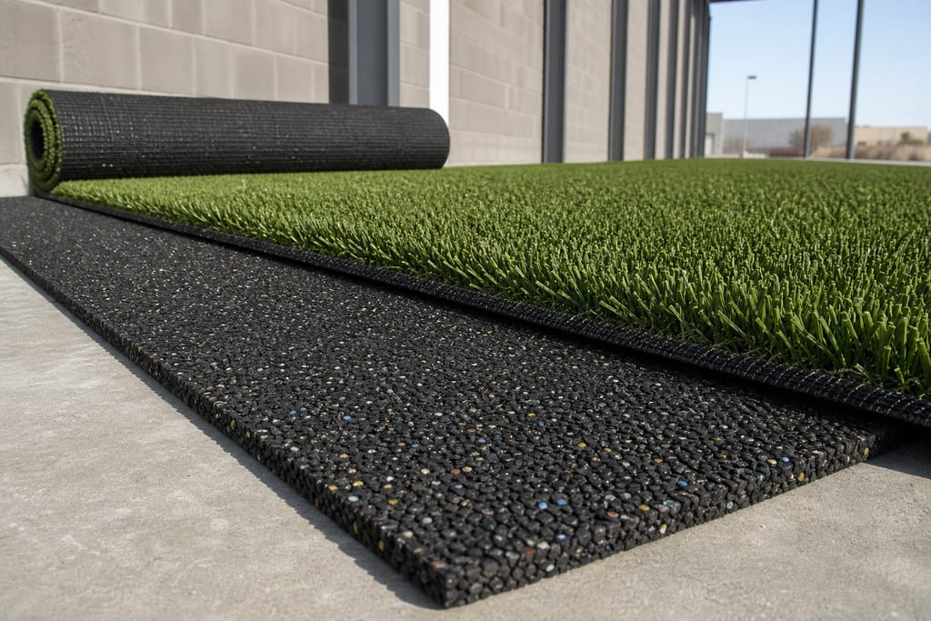 Impact-reducing underlayment photo