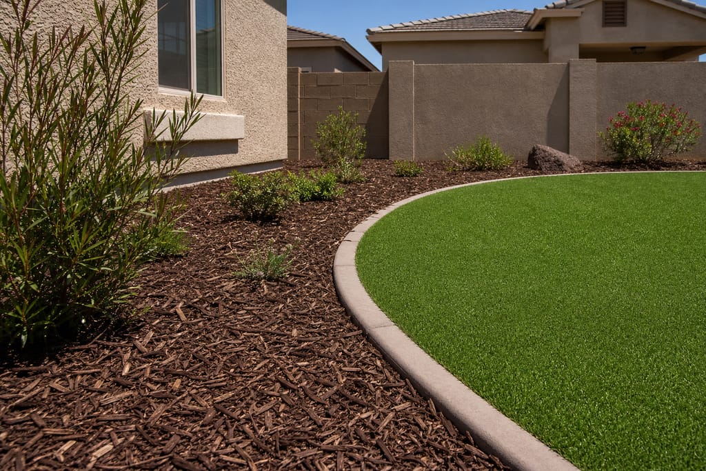 Mulch ground cover photo