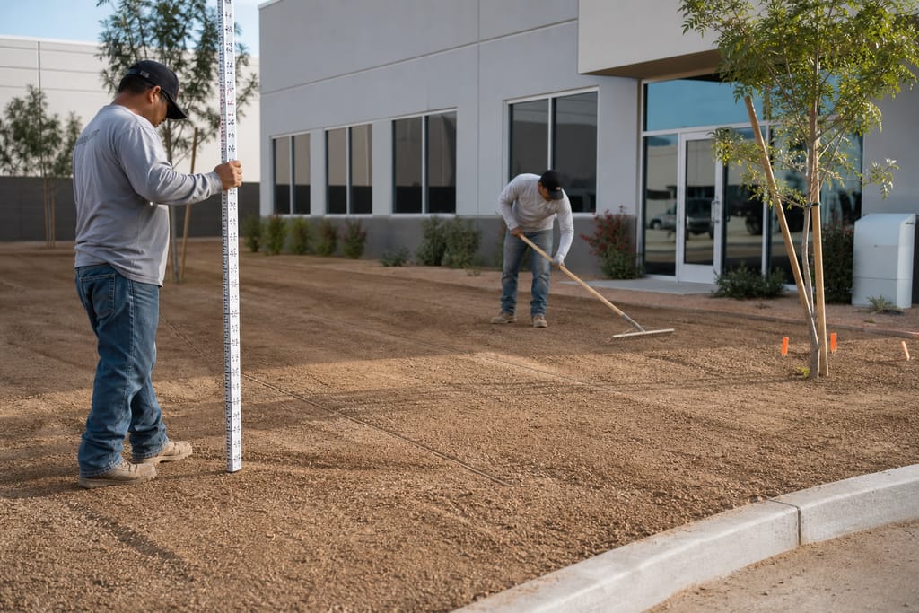 Landscape turf installation photo