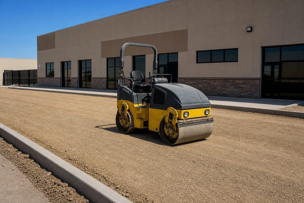 Industrial base compaction photo