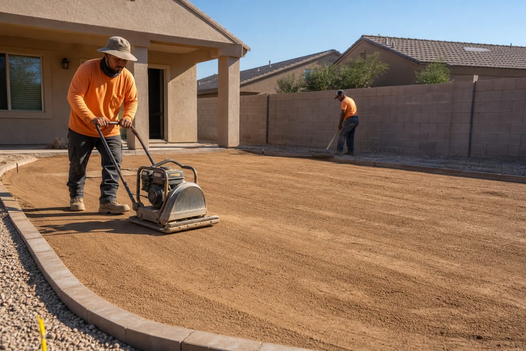 Compaction and leveling photo