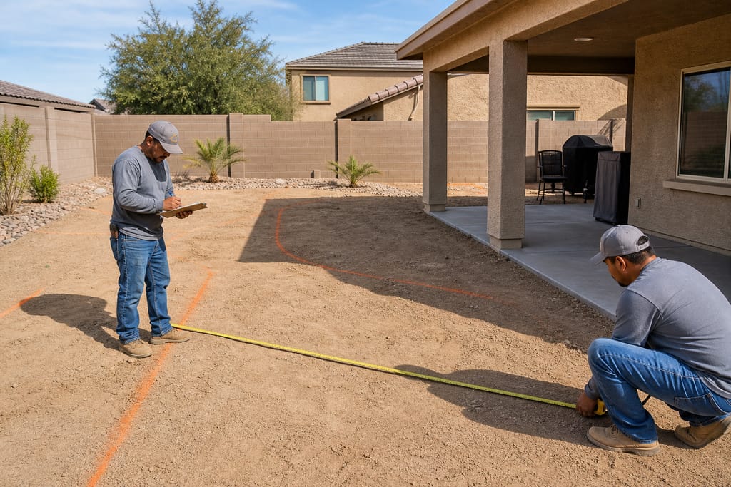 Backyard layout review photo