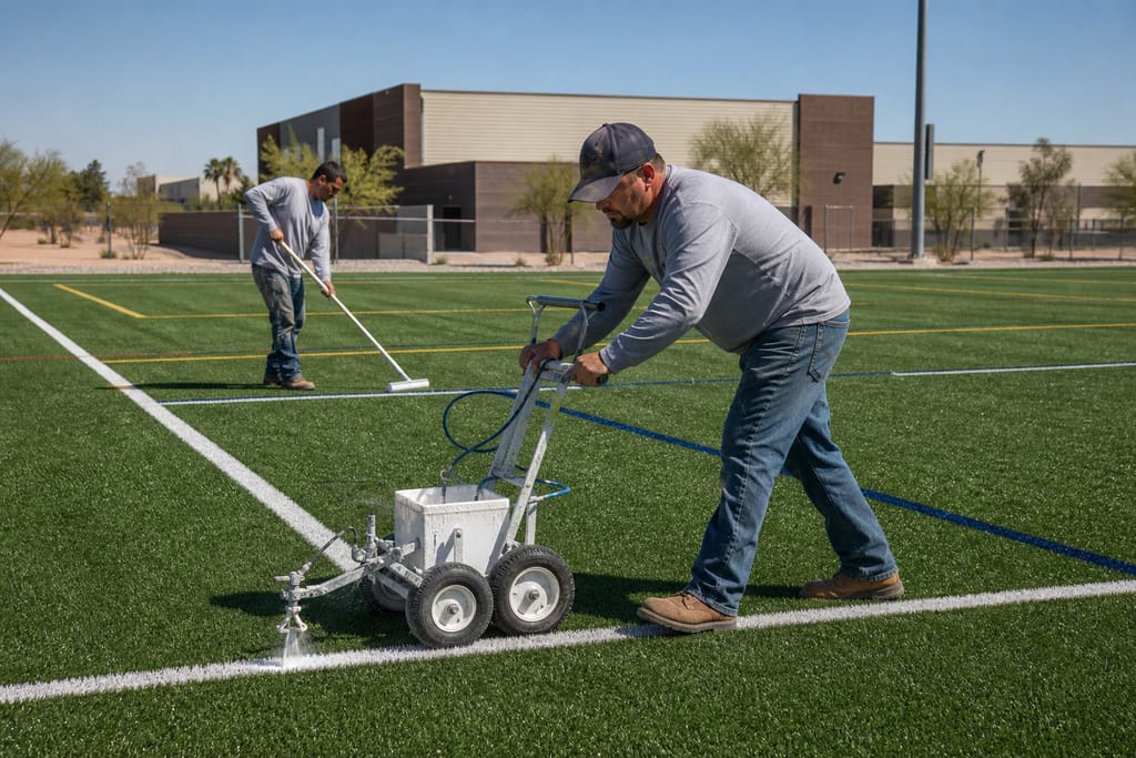 Official line marking photo