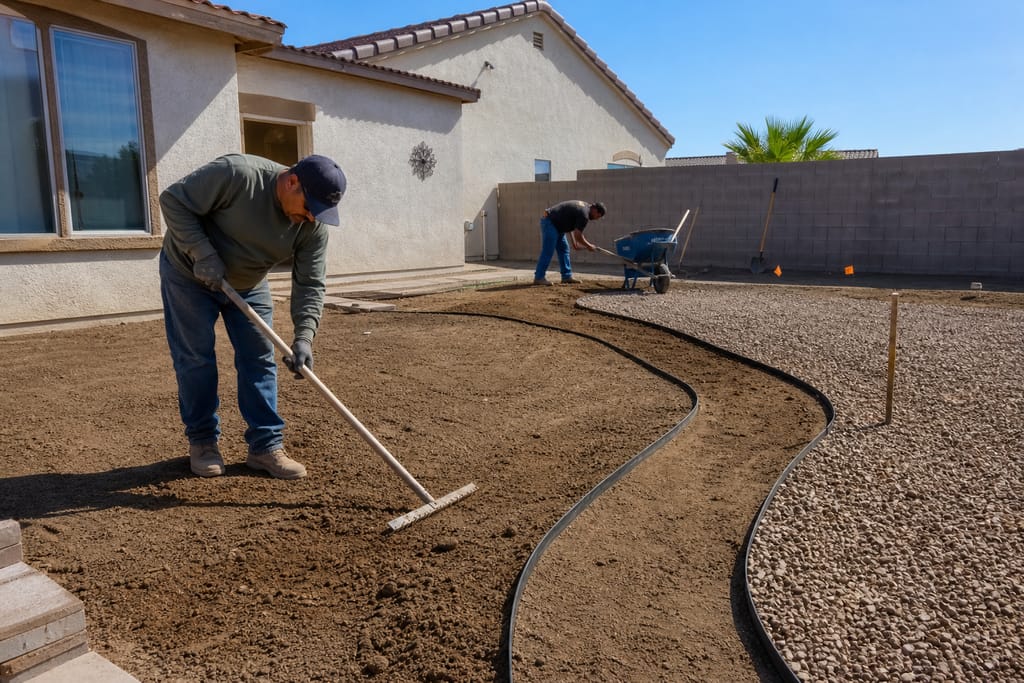 Soil and rock prep photo